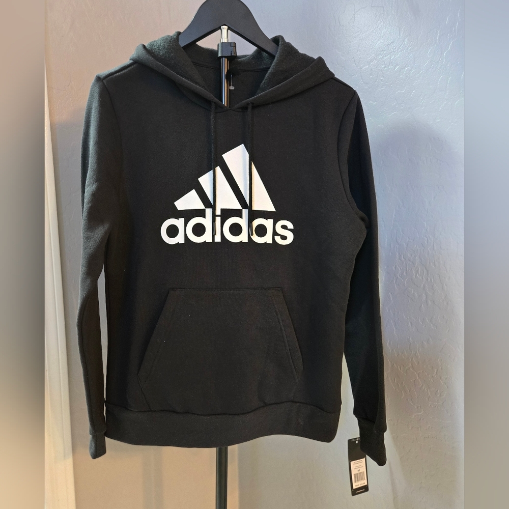 Adidas Golf Women’s Medium Black Logo Hoodie NWT Size M